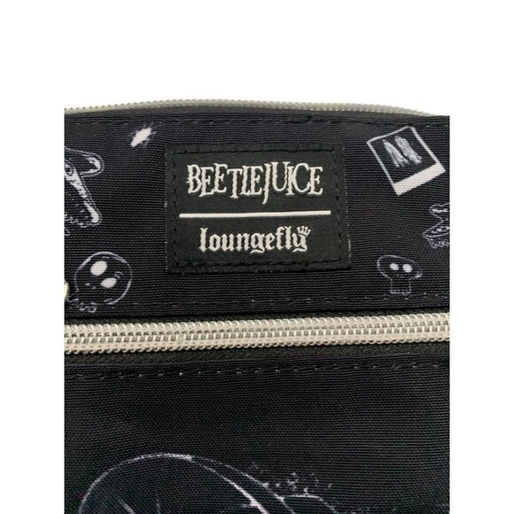 RARE Beetlejuice Loungefly Crossbody Bag Zipper &‎ Adjustable Strap NWT - Picture 4 of 7